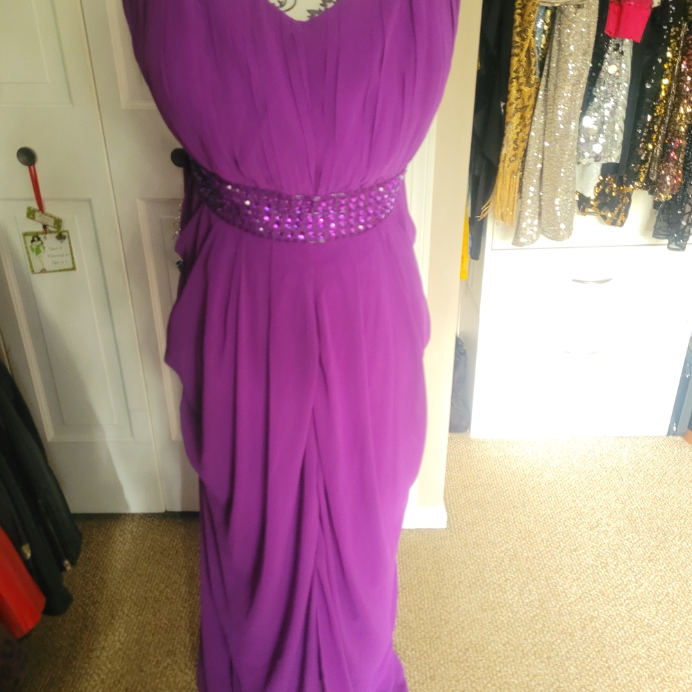 City Chic Vibrant Purple Maxi Dress - Picture 1 of 7